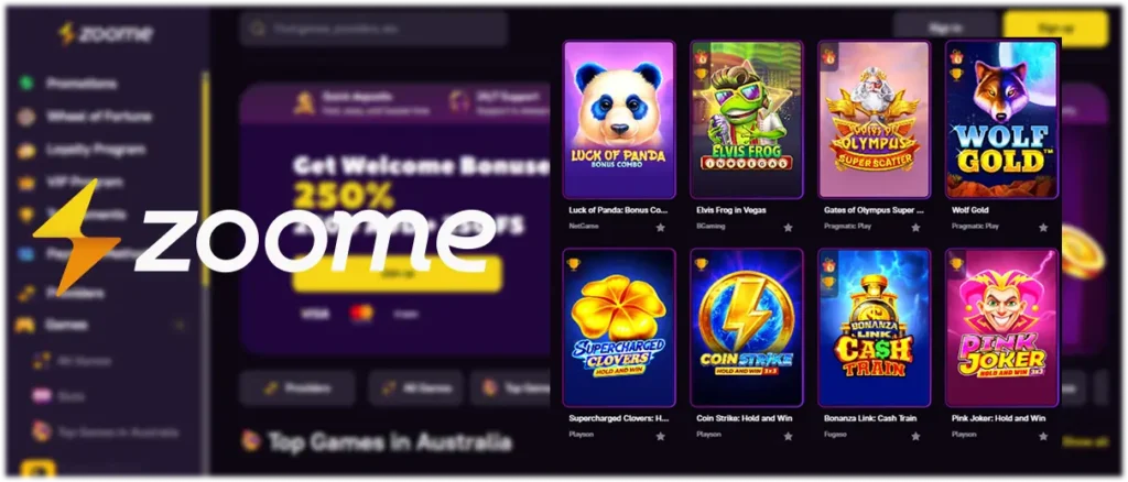 Zoome Casino Pokies-